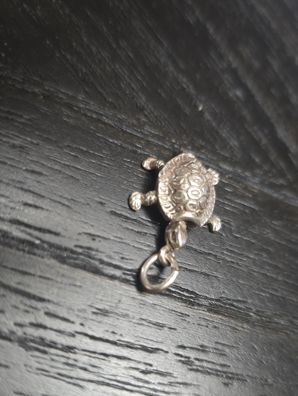 Silver Turtle Charm Pendant - Women's Jewelry